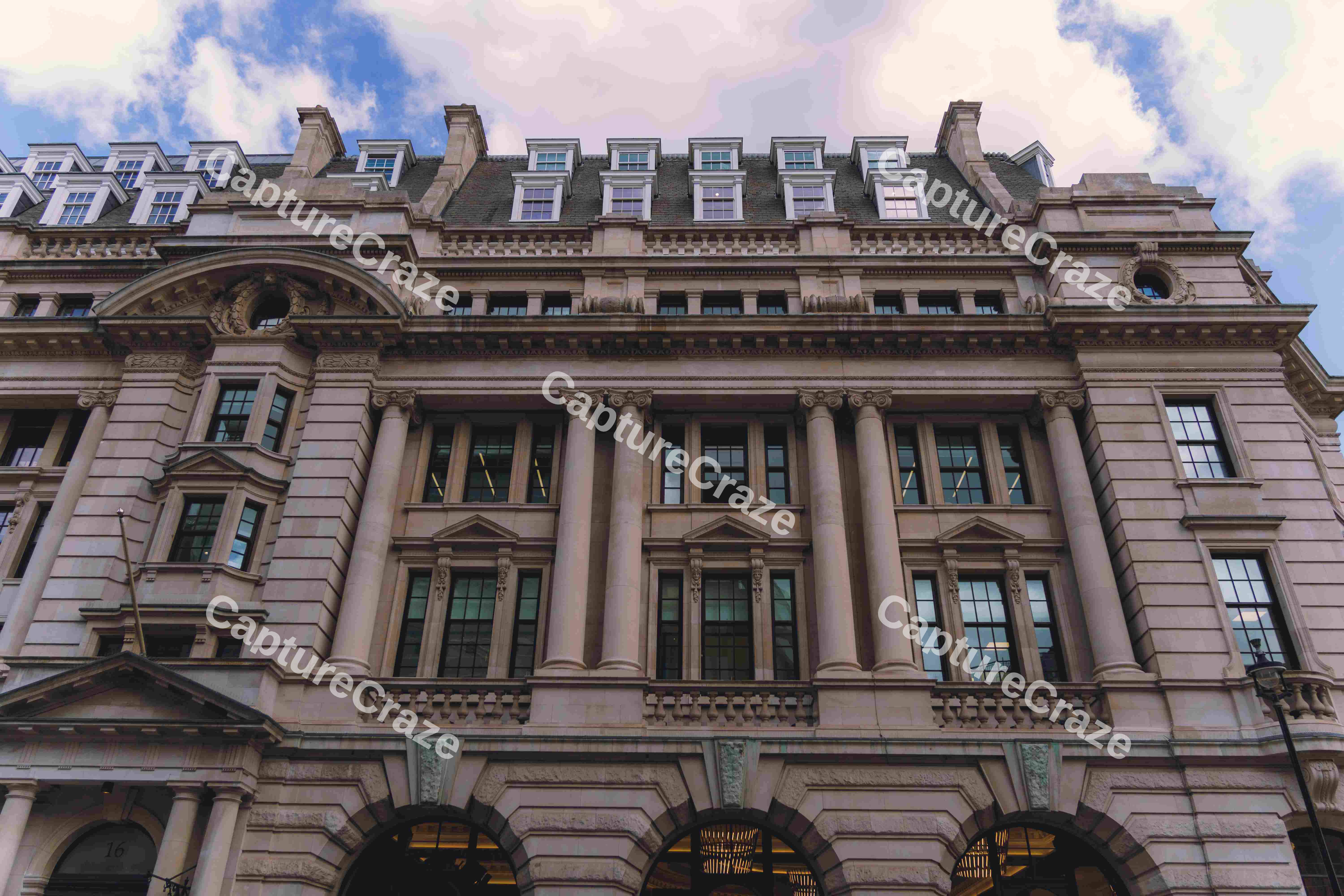 Victorian Building With Ambient Lighting
